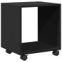 Armario con ruedas madera ingeniería negro 37x33x42,5 cm de , Mesas auxiliares - Ref: Foro24-853129, Precio: 31,77 €, Descuen...