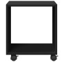 Armario con ruedas madera ingeniería negro 37x33x42,5 cm de , Mesas auxiliares - Ref: Foro24-853129, Precio: 31,77 €, Descuen...