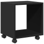 Armario con ruedas madera ingeniería negro 37x33x42,5 cm de , Mesas auxiliares - Ref: Foro24-853129, Precio: 31,77 €, Descuen...