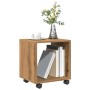 Armario con ruedas madera ingeniería artisian 37x33x42,5 cm de , Mesas auxiliares - Ref: Foro24-853136, Precio: 37,79 €, Desc...