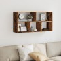 Aged engineered wood wall shelf 100x25x50 cm by , Shelves and shelves - Ref: Foro24-853279, Price: 48,68 €, Discount: %