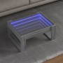 Coffee table with Infinity LED gray Sonoma 70x53x30 cm by , Coffee table - Ref: Foro24-847635, Price: 103,30 €, Discount: %