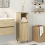 Bathroom cabinet made of oak Sonoma plywood 30x30x100 cm by , Bathroom furniture - Ref: Foro24-849670, Price: 58,83 €, Discou...