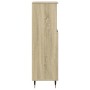 Armario de baño madera contrachapada roble Sonoma 30x30x100 cm de , Muebles de baño - Ref: Foro24-849670, Precio: 58,83 €, De...