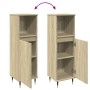 Bathroom cabinet made of oak Sonoma plywood 30x30x100 cm by , Bathroom furniture - Ref: Foro24-849670, Price: 58,83 €, Discou...