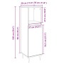 Bathroom cabinet made of oak Sonoma plywood 30x30x100 cm by , Bathroom furniture - Ref: Foro24-849670, Price: 58,83 €, Discou...