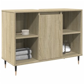 Engineered wood bathroom furniture in Sonoma oak, 80x33x60 cm. by , Bathroom furniture - Ref: Foro24-849679, Price: 77,99 €, ...