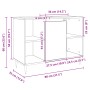 Badezimmerschrank aus Sonoma-Eichen-Ingenieurholz 80x33x60 cm von , Badezimmermöbel - Ref: Foro24-849679, Preis: 78,36 €, Rab...