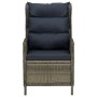 Garden recliner with brown synthetic rattan cushions by vidaXL, Garden chairs - Ref: Foro24-313302, Price: 231,90 €, Discount: %