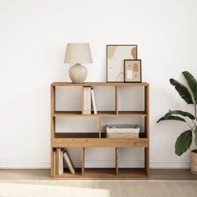 Oak artisan space divider shelf 100x33x94.5 cm by , Bookcases and shelves - Ref: Foro24-854480, Price: 81,69 €, Discount: %