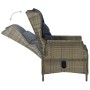 Garden recliner with brown synthetic rattan cushions by vidaXL, Garden chairs - Ref: Foro24-313302, Price: 231,90 €, Discount: %