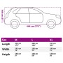 Vollständige Autoabdeckung für SUV, Hagelschutz, M grau/silberfarben. von , Autoaufbewahrungsabdeckungen - Ref: Foro24-400894...