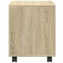 Armario con ruedas madera ingeniería roble Sonoma 37x33x42,5 cm de , Mesas auxiliares - Ref: Foro24-853130, Precio: 30,77 €, ...