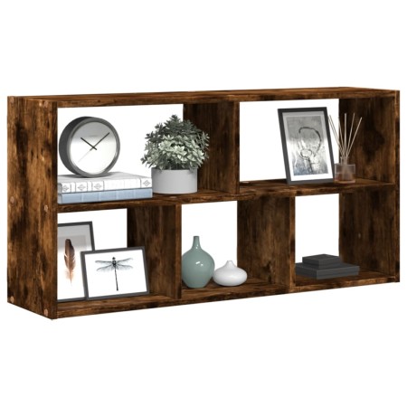 Engineered smoked oak wood wall shelf 100x25x50 cm by , Shelves and shelves - Ref: Foro24-853276, Price: 48,68 €, Discount: %