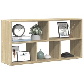 Wall shelf made of engineered Sonoma oak wood 100x25x50 cm by , Shelves and shelves - Ref: Foro24-853274, Price: 46,27 €, Dis...