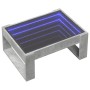 Mesa de centro con Infinity LED gris hormigón 70x53x30 cm de , Mesas de centro - Ref: Foro24-847633, Precio: 99,85 €, Descuen...