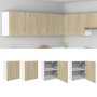 Wall cabinets 2 units engineered wood Sonoma oak 50x31x60 cm by , Kitchen cabinets - Ref: Foro24-849622, Price: 84,46 €, Disc...