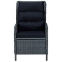 Garden recliner with dark gray synthetic rattan cushions by vidaXL, Garden chairs - Ref: Foro24-313300, Price: 220,32 €, Disc...