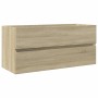 Set de muebles de baño 2 pzas cerámica y madera de ingeniería de , Muebles de baño - Ref: Foro24-3307665, Precio: 344,45 €, D...