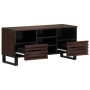 Solid mango wood TV stand in brown, 100x34x46 cm by , CD and DVD storage - Ref: Foro24-377526, Price: 137,23 €, Discount: %