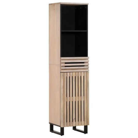 Solid mango wood sideboard 38x34x160 cm by , Lockers and storage cabinets - Ref: Foro24-377547, Price: 151,99 €, Discount: %