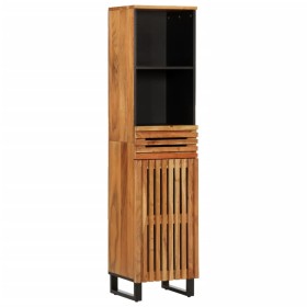 Solid acacia wood sideboard 38x34x160 cm by , Lockers and storage cabinets - Ref: Foro24-377545, Price: 152,99 €, Discount: %