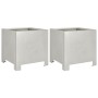 2 stainless steel planters 30x30x30 cm by , Pots and planters - Ref: Foro24-851194, Price: 97,99 €, Discount: %