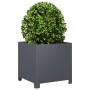 2 anthracite gray steel planters 40x40x40 cm by , Pots and planters - Ref: Foro24-851204, Price: 106,17 €, Discount: %