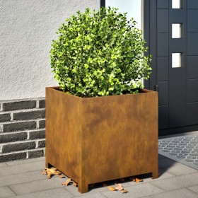 Rusted steel planter 50x50x50 cm by , Pots and planters - Ref: Foro24-851219, Price: 77,29 €, Discount: %