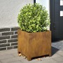 2 rusted steel planters 40x40x40 cm by , Pots and planters - Ref: Foro24-851212, Price: 96,97 €, Discount: %