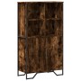 Tall smoked oak veneer highboard 79.5x35.5x137.5cm by , Sideboards - Ref: Foro24-3295309, Price: 147,80 €, Discount: %