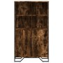 Tall smoked oak veneer highboard 79.5x35.5x137.5cm by , Sideboards - Ref: Foro24-3295309, Price: 147,80 €, Discount: %