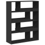 Engineered wood black room divider 100x33x125.5 cm by , Bookcases and shelves - Ref: Foro24-3309484, Price: 124,99 €, Discoun...