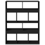 Engineered wood black room divider 100x33x125.5 cm by , Bookcases and shelves - Ref: Foro24-3309520, Price: 120,99 €, Discoun...