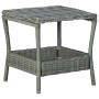 Mesa de jardín ratán sintético gris claro 45x45x46,5 cm de vidaXL, Mesas de jardín - Ref: Foro24-313307, Precio: 70,16 €, Des...