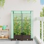 Raised bed with greenhouse cover in rattan appearance 80x40x123 cm by , Pots and planters - Ref: Foro24-4015796, Price: 56,40...