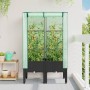 Raised bed with greenhouse cover in rattan look 80x40x140 cm by , Pots and planters - Ref: Foro24-4015819, Price: 67,91 €, Di...