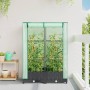 Raised bed with greenhouse cover in rattan appearance 80x40x123 cm by , Pots and planters - Ref: Foro24-4015810, Price: 56,40...