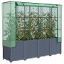 Garden bed with greenhouse cover in rattan look 160x40x153 cm by , Pots and planters - Ref: Foro24-4015831, Price: 141,38 €, ...