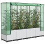 Raised bed with greenhouse cover in rattan look 160x40x138 cm by , Pots and planters - Ref: Foro24-4015844, Price: 103,85 €, ...