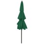 Sombrilla de 3 niveles con poste de aluminio verde 3 m de vidaXL, Sombrillas - Ref: Foro24-313869, Precio: 82,99 €, Descuento: %