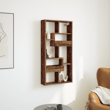 Armario de pared madera ingeniería envejecida 50x15x100 cm de , Estantes y estanterías - Ref: Foro24-854560, Precio: 44,70 €,...