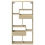 Engineered wood Sonoma oak wall cabinet 50x15x100 cm by , Shelves and shelves - Ref: Foro24-854555, Price: 44,70 €, Discount: %