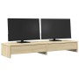 Soporte monitor y cajones madera roble Sonoma 100x27x15 cm de , Bases y elevadores para ordenadores - Ref: Foro24-854672, Pre...