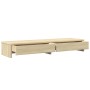 Soporte monitor y cajones madera roble Sonoma 100x27x15 cm de , Bases y elevadores para ordenadores - Ref: Foro24-854672, Pre...