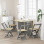 Folding dining chairs 4 pcs Crown pine wood gray by , Folding stools and chairs - Ref: Foro24-4013438, Price: 168,38 €, Disco...