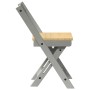 Faltbare Esszimmerstühle 4 Stück Krone Kiefernholz grau von , Klapphocker und Stühle - Ref: Foro24-4013438, Preis: 168,38 €, ...