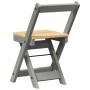 Folding dining chairs 4 pcs Crown pine wood gray by , Folding stools and chairs - Ref: Foro24-4013438, Price: 168,38 €, Disco...