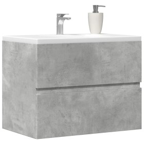 Engineered wood bathroom furniture in concrete gray, 60x38.5x45 cm. by , Bathroom furniture - Ref: Foro24-856242, Price: 47,7...