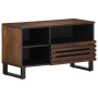 Mueble de TV madera maciza mango marrón 80x34x46 cm de , Almacenamiento para CD y DVD - Ref: Foro24-377521, Precio: 115,63 €,...